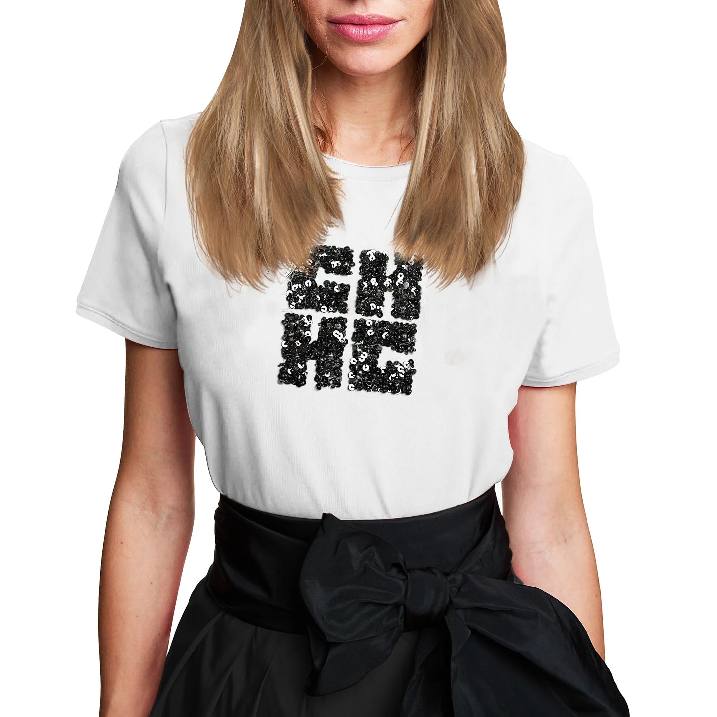 CHCH Summer Women's T-shirt Casuals Basic Fashionable Solid Lady Short Sleeve Loose Luxury Brand Tops Shirts Tops