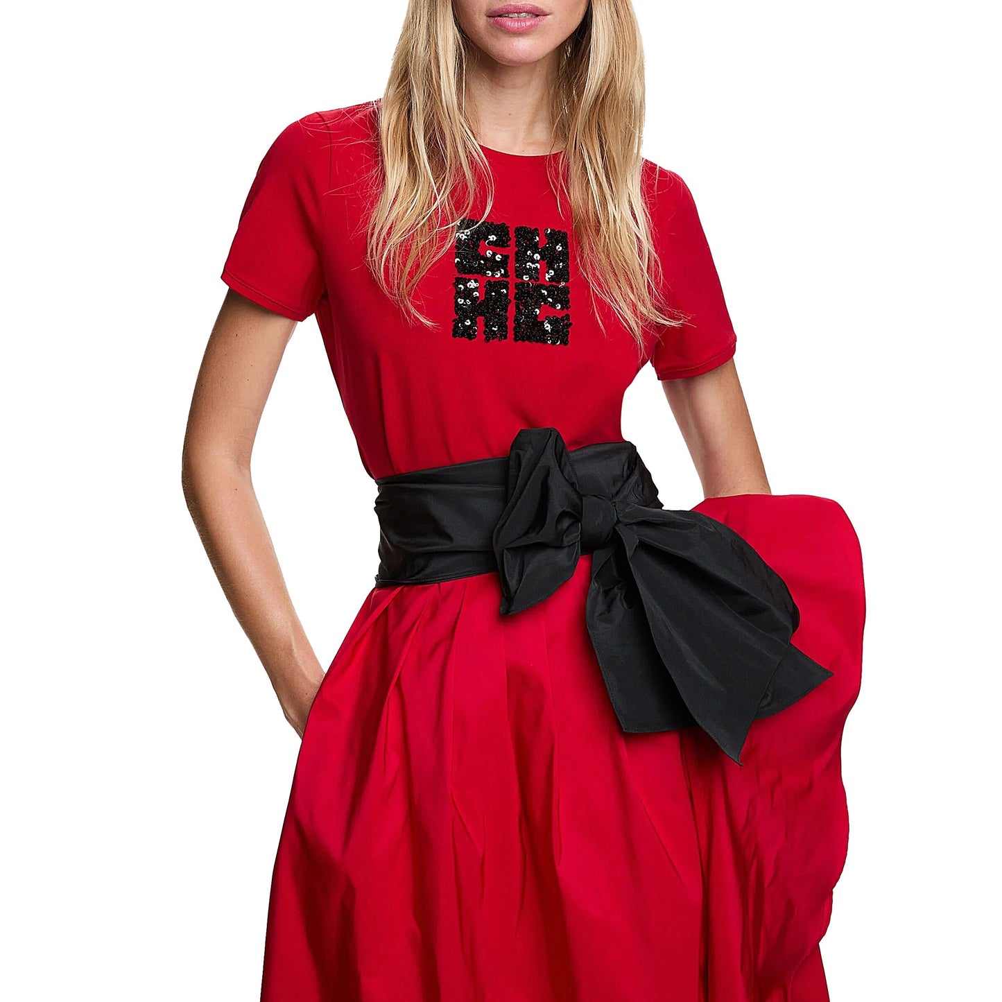 CHCH Summer Women's T-shirt Casuals Basic Fashionable Solid Lady Short Sleeve Loose Luxury Brand Tops Shirts Tops