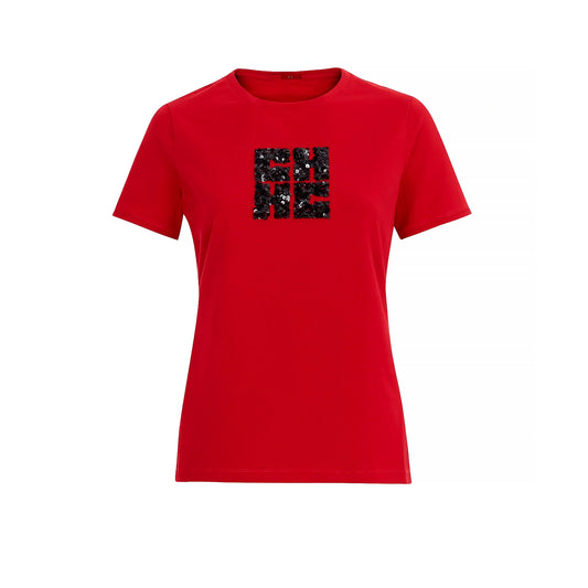 CHCH Summer Women's T-shirt Casuals Basic Fashionable Solid Lady Short Sleeve Loose Luxury Brand Tops Shirts Tops