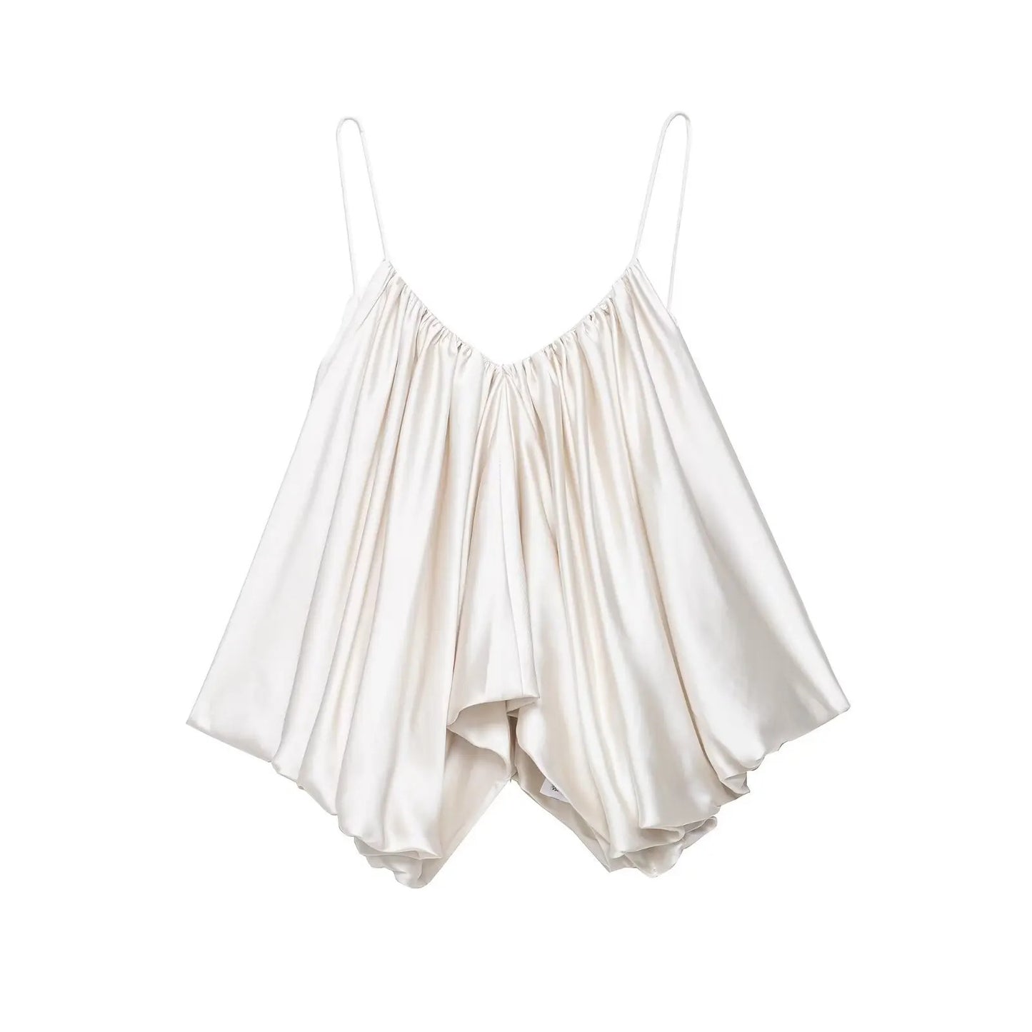 TRAFZA Women New Fashion Solid Belt Wrinkles Decorate Casual Loose Trousers Female Chic Zipper Side Pocket Slim Wide Leg Pants